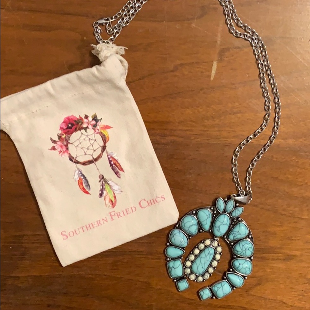 Southern Fried Chics Squash Blossom Necklace